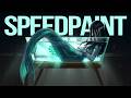 Lonely Mermaid in an Aquarium | Digital Art Speedpaint