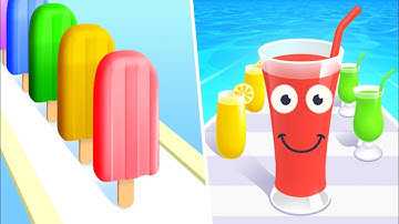 Juice Run vs Popsicle Stack - All Levels Gameplay Walkthrough New Update Best Mobile Games