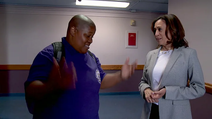 Kamala Harris walks a day in the shoes of security...