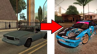 Как сделать машину под Дрифт в GTA san Andreas?