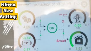 Nitrox 8KW inverter Setting|Nitrox 8kw smart load setting|Gen port setting