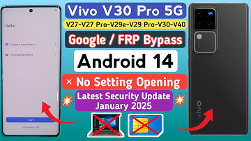 Vivo V30 / V30 Pro 5G FRP Bypass Android 14 | Setting/ Browser Not Opening| Vivo V30 Pro FRP Bypass