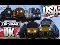 Train Simulator 2021 - UK vs USA - Steam, Diesel & Electric (RACE!)