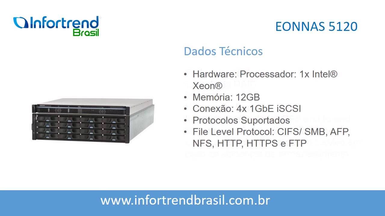 EonNAS 5120 Storage NAS Rack - Infortrend Brasil