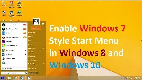 How to change Windows 8 Start Menu UI in to Windows 7 Start Menu UI | SIMPLE METHOD | 100% WORKING