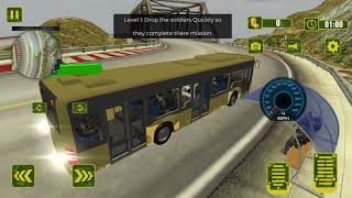 미 육군 코치 버스 운전 시뮬레이터 2018 screenshot 4