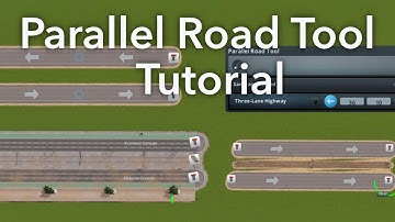 Cities: Skylines - Parallel Road Tool Mod Tutorial 2018