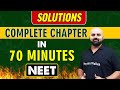 Solutions in 70 minutes  complete chapter for neet