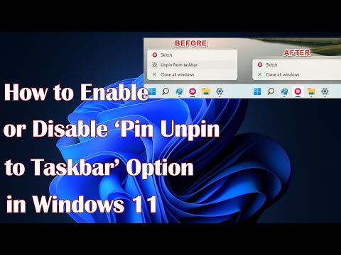 Manage the ‘Pin to Taskbar’ Feature in Windows 11 – Quick Guide