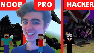 Minecraft Ender Dragon: NOOB VS PRO VS HACKER Minecraft Pixel art✨ #minecraft #Dragon