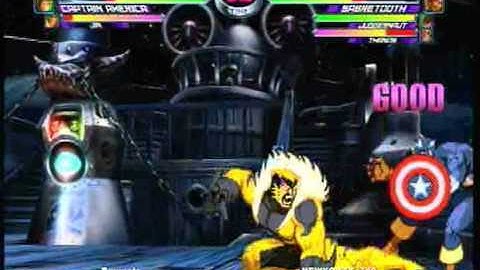 MvC2 Online (360): Brett (Cha/CapAm/Jin) vs Josh 360 (Jug/Tha/Sab) 10 .:11.19.10:.
