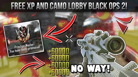 FREE Black Ops 2 XP/CAMO LOBBY! XBOX ONE/XBOX 360! MODDED LOBBY!