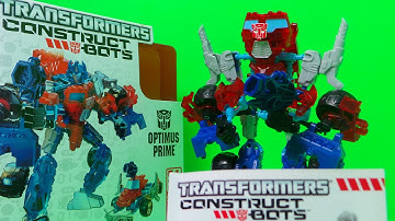 HASBRO TRANSFORMERS CONSTRUCT BOTS OPTIMUS PRIME UNBOXING AND FULL BUILD