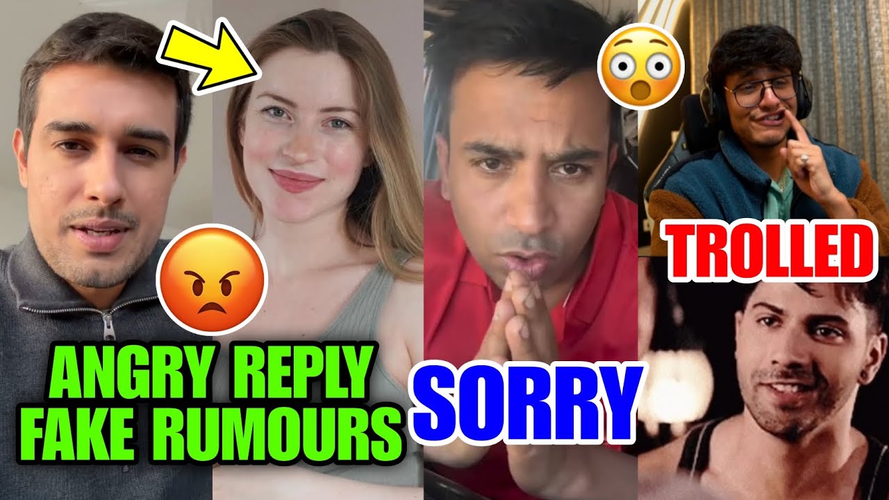 SERIOUS! 😡 Dhruv Rathee REPLY On Fake Rumours 🤬 | Puneet Say SORRY🙏🏻| Triggered Trolled Varun Dhawan