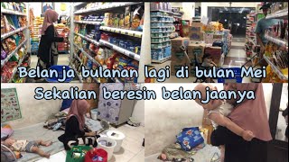 BELANJA BULANAN DI BULAN MEI | BEBERES BELANJAAN SAMA BOCIL