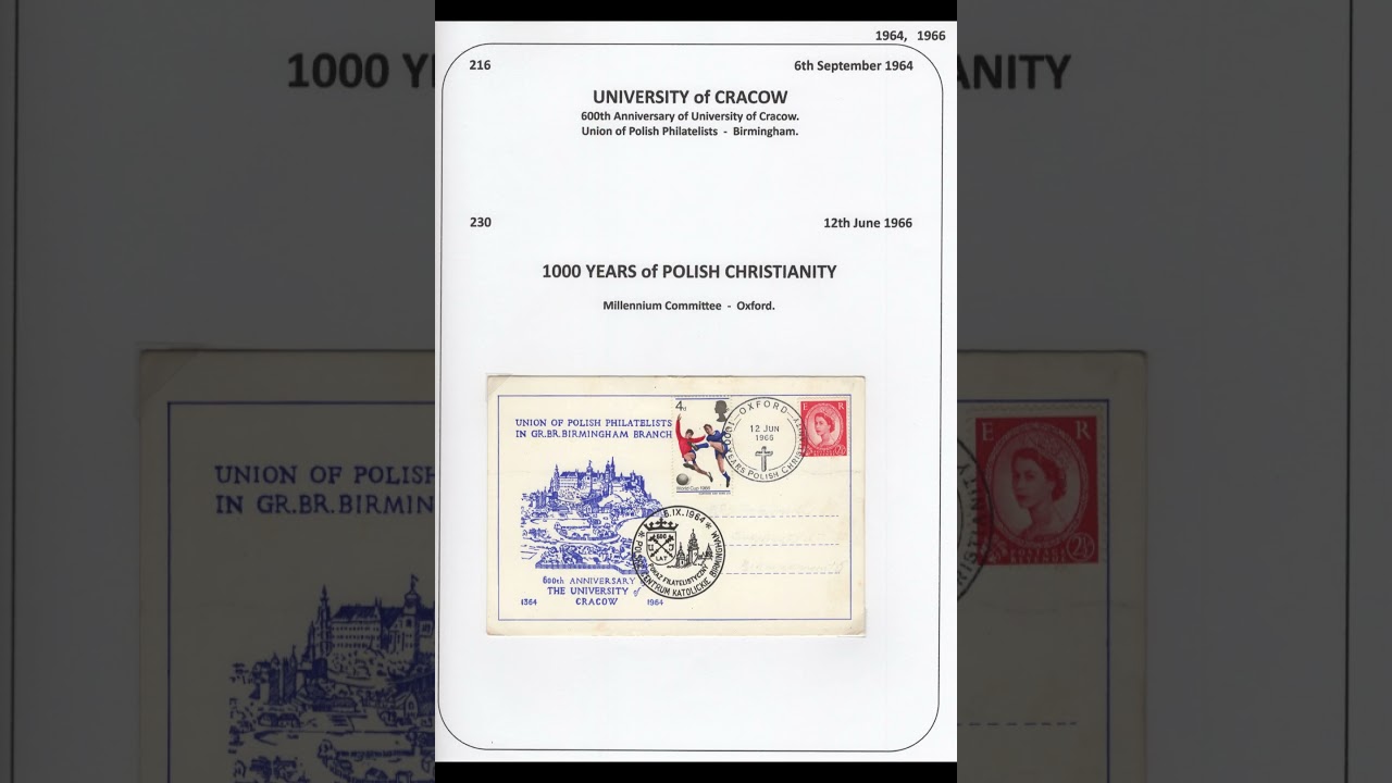 POLISH PHILATELIC MULTIPLE POSTMARKS