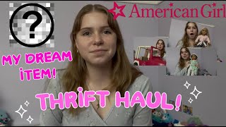 American Girl Doll THRIFT HAUL! | Clothes, furniture, & accessories