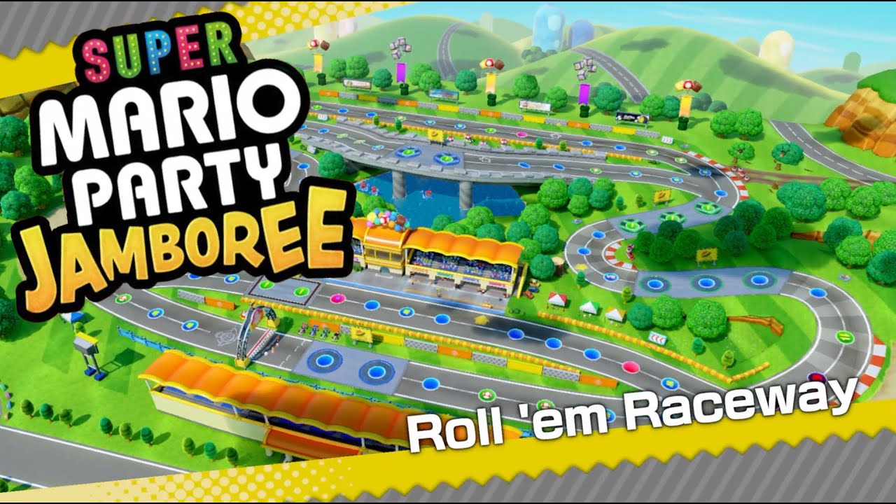2 Player - Roll 'em Raceway. Mario Party Jamboree. No Commentary.