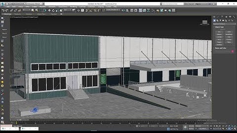 3Dsmax Tutorials, Learn 3D Modeling, Texturing & Lighting an Exterior WareHouse in 3dsmax (P9)