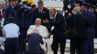 Le pape François est arrivé à Lisbonne pour les JMJ