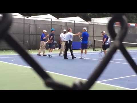 Bernard Tomic and Victor Troicki in Heated Exchange With Washington Police Officer