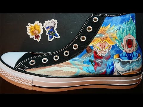 dragon ball z painted shoes