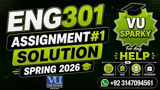ENG301 Assignment 1 Solution Spring 2026 | ENG301 Assignment No 1 Solution | Business Communication
