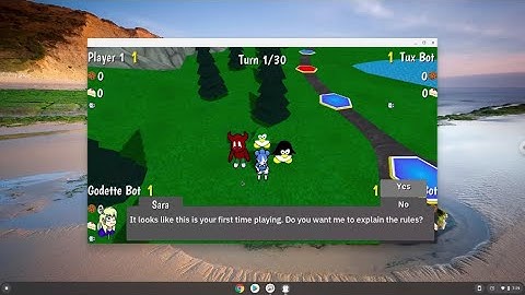 How to install Super Tux Party on a Chromebook