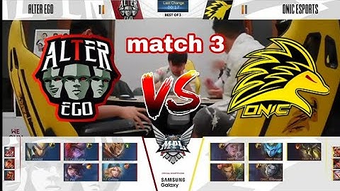 ALTER EGO VS ONIC ESPORTS GAME 3 | MPL ID S6 WEEK 4 DAY 2