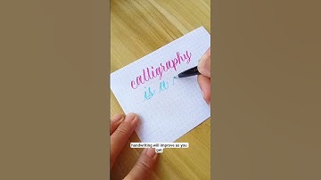 Can I learn calligraphy if I have a bad handwriting? #shortsvideo #calligraphy #calligraphytutorial
