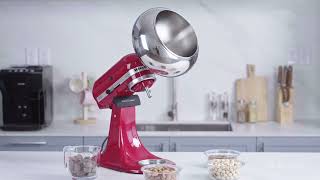 Aieve Snack Coater kitchenaid Coating Panning ,Coated Popcorn, Chocolate Eggs,Nuts, Candy Panning.