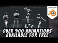 Blender Over 900 animations available for free!
