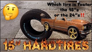 These 15” copper cobra hardtires are TRICKY!!