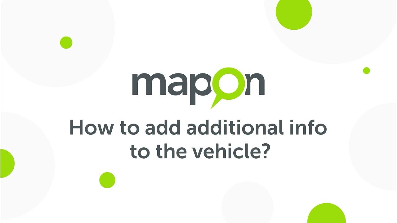 How to add additional vehicle data (insurance, weight on axles, etc