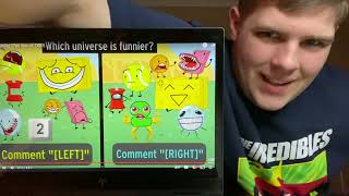 Incredi-Brony reacts: BFDI Twosday (Part two of TWO) Question: [LEFT] or [RIGHT]?😅