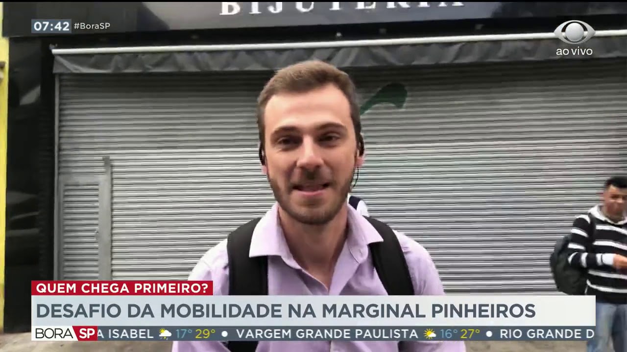 Largada do Desafio da Mobilidade no Bora SP band tv programação