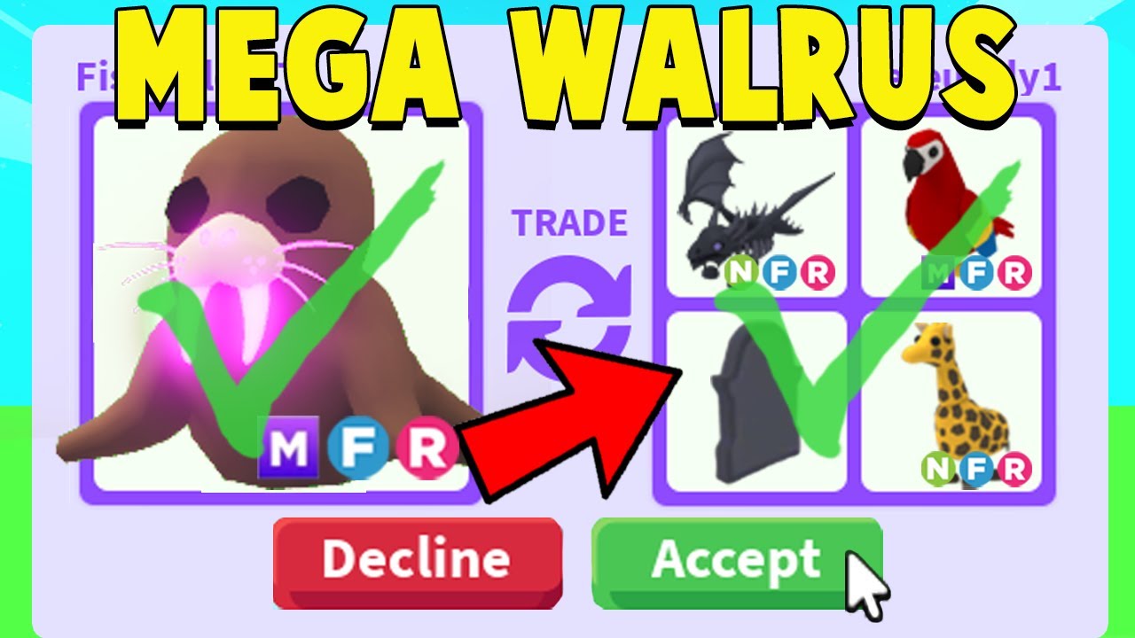 Trading Adopt me inv (Old gifts, pets,MEGA WALRUS,..) for Paypal! Name your  prices in comments or dm! : r/crosstradingroblox