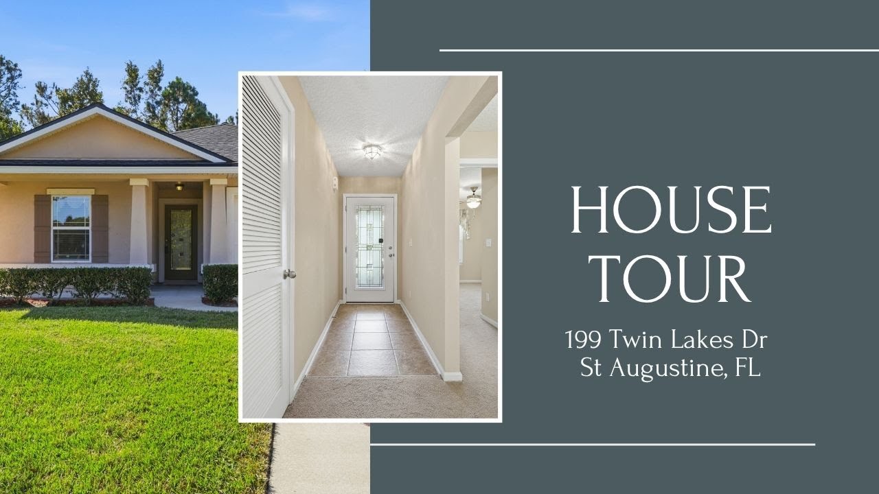 Florida Home Tour: 199 Twin Lakes Dr, St  Augustine, FL 32084 done
