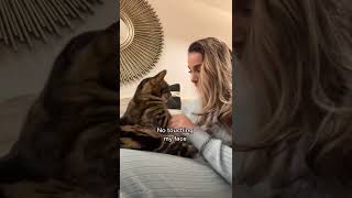 WATCH HOW CLINGY MY CAT BECOMES… #shorts
