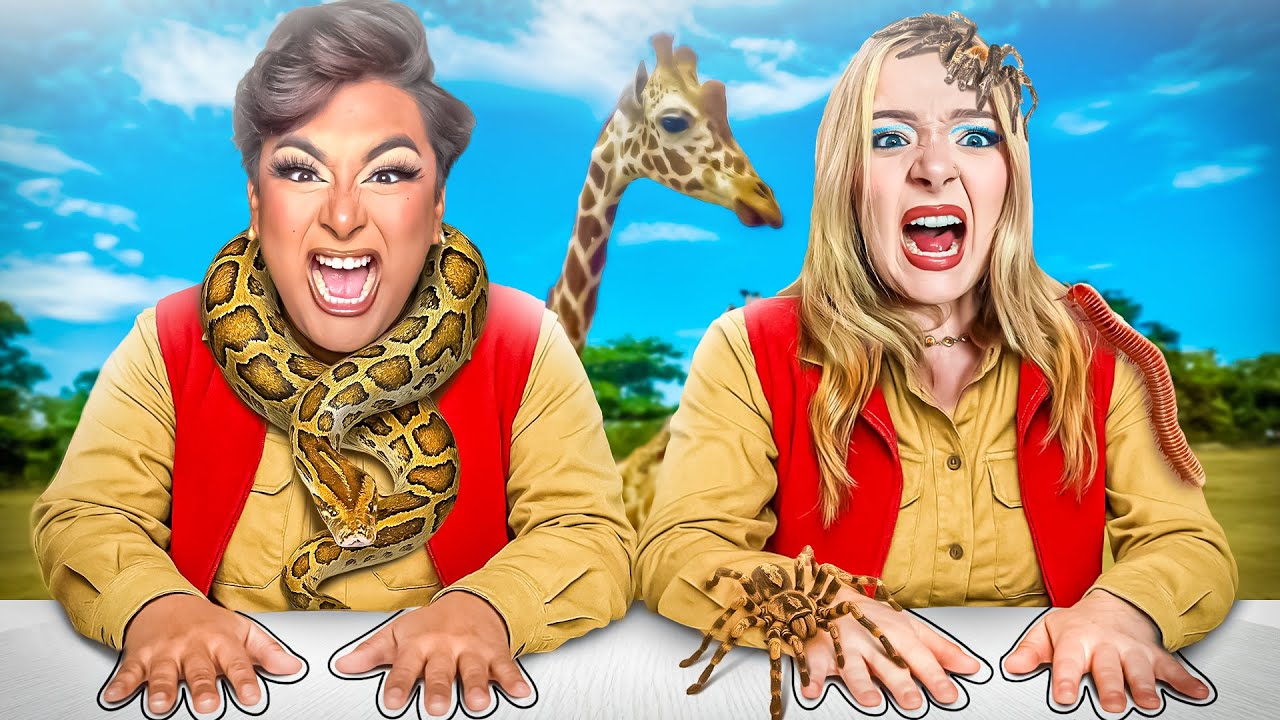 We Put Makeup Influencers With TARANTULAS and SNAKES | Challenge Beat Six