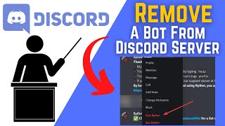 How To Remove A Bot From A Discord Server