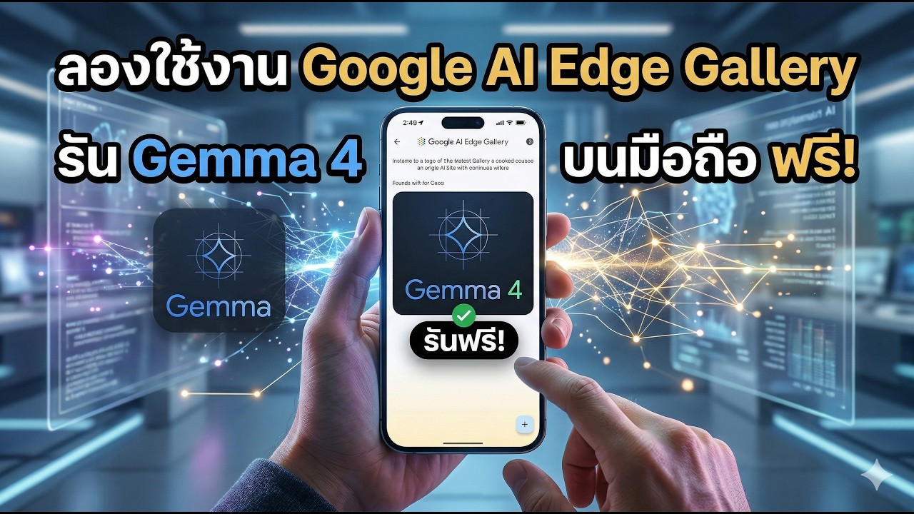 ลองเล่น Google AI EDGE Gallery รัน Gemma 4 บนมือถือ Tablet ไม่ต้องต่อ ...