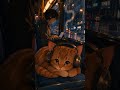 Coding with Mocha 🐱🌧️ | Rainy Night Focus #lofi #coding #shorts