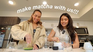 MY MATCHA LATTE RECIPE *make matcha with us!*