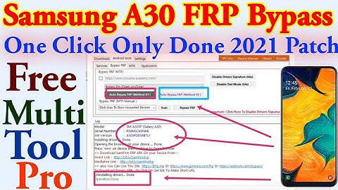 Samsung A30 FRP Bypass One Click Only Done 2021 Latest Security Patch Android 10 U6 A305F FRP Bypass