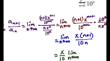 9.4 - Ratio Test example (radius of convergence)