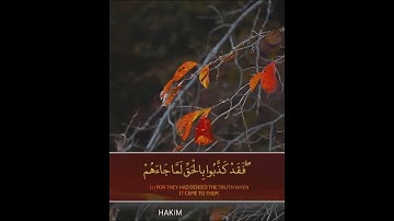 تلاوة جميلة | بصوت القارئ حكيم محمد