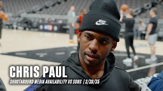 ChrisPaul I-35 Series Shootaround Media Availability | 2.20.2025