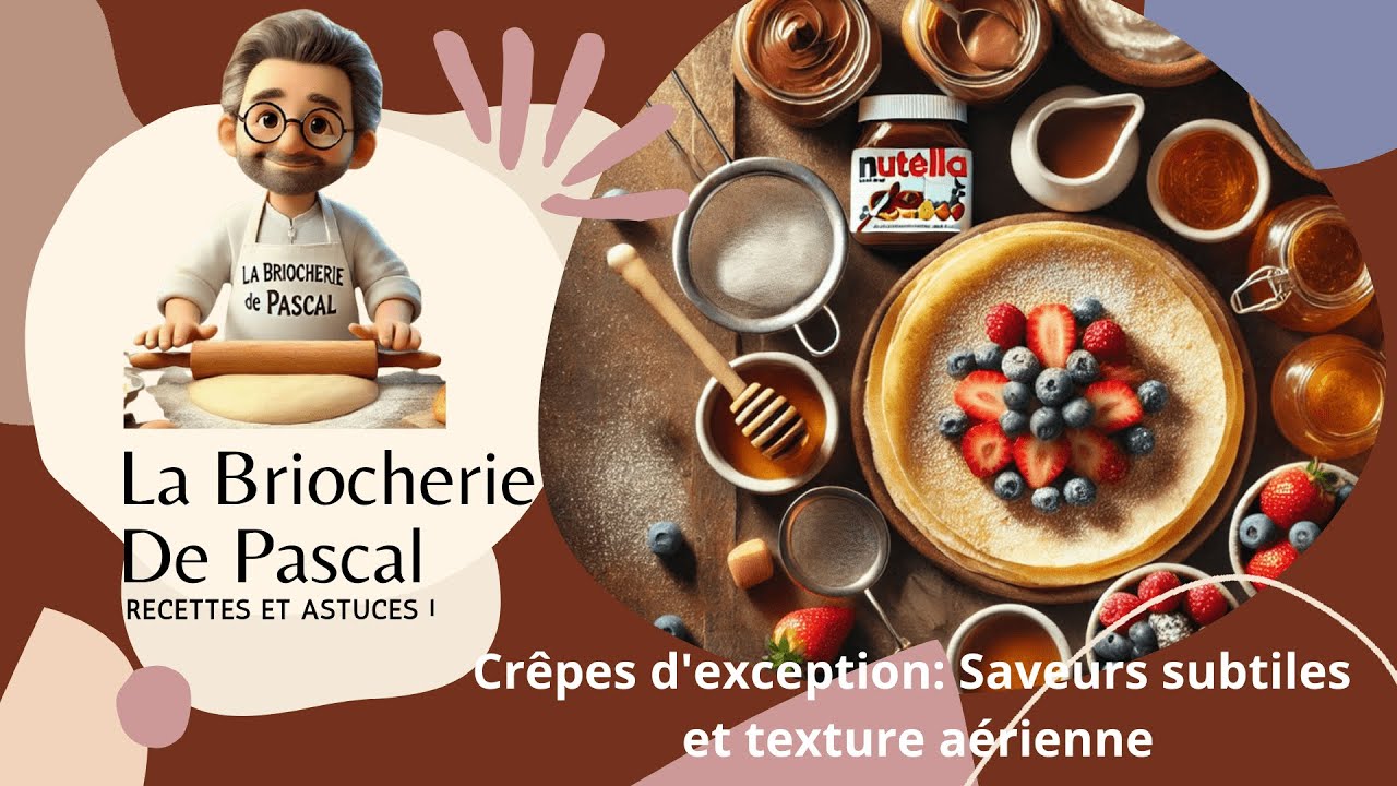 Crêpes d'Exception - Saveurs Subtiles - Recette facile - Chandeleur -   La Briocherie de Pascal
