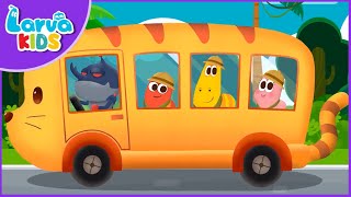 wheels on the bus with baby animals animal time nursery rhymes